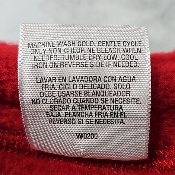 NWT Womens 2X Red Snow Flake Mittens Appliques Fleece Premier Cardigan - Picture 12 of 13